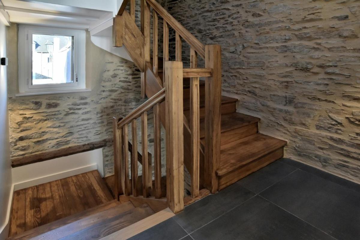 Lostra 2 - Appartement Avec Mezzanine, Front De Mer A Cancale Sur Le Port De La Houle Extérieur photo